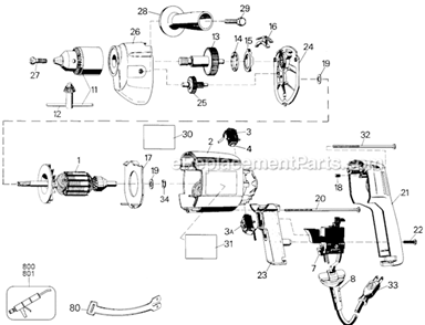 Part Location Diagram of 93480-00 DeWALT Shifter